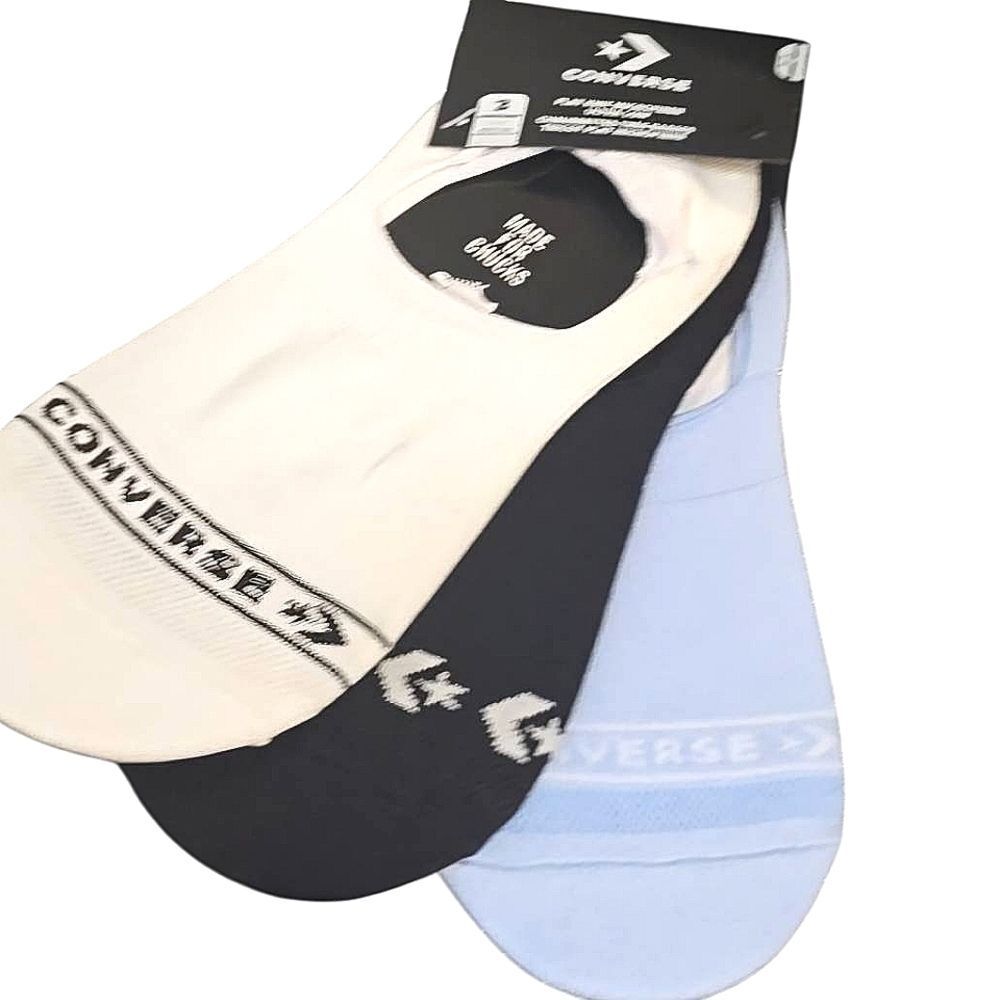 Converse Logo Chevron Star Flat Knit Microfiber Ultra Low Socks